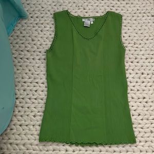 Felicity vintage green top